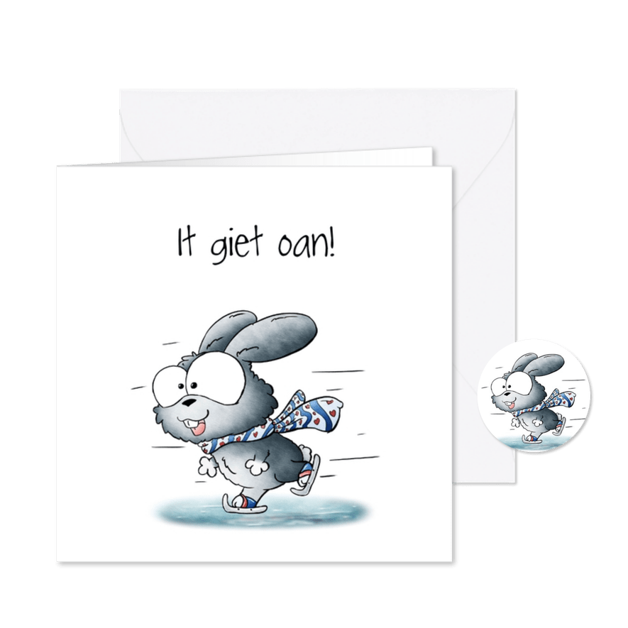 Kryst kaartsje Knyn op reedriders - It giet oan! - Kaartimpressie