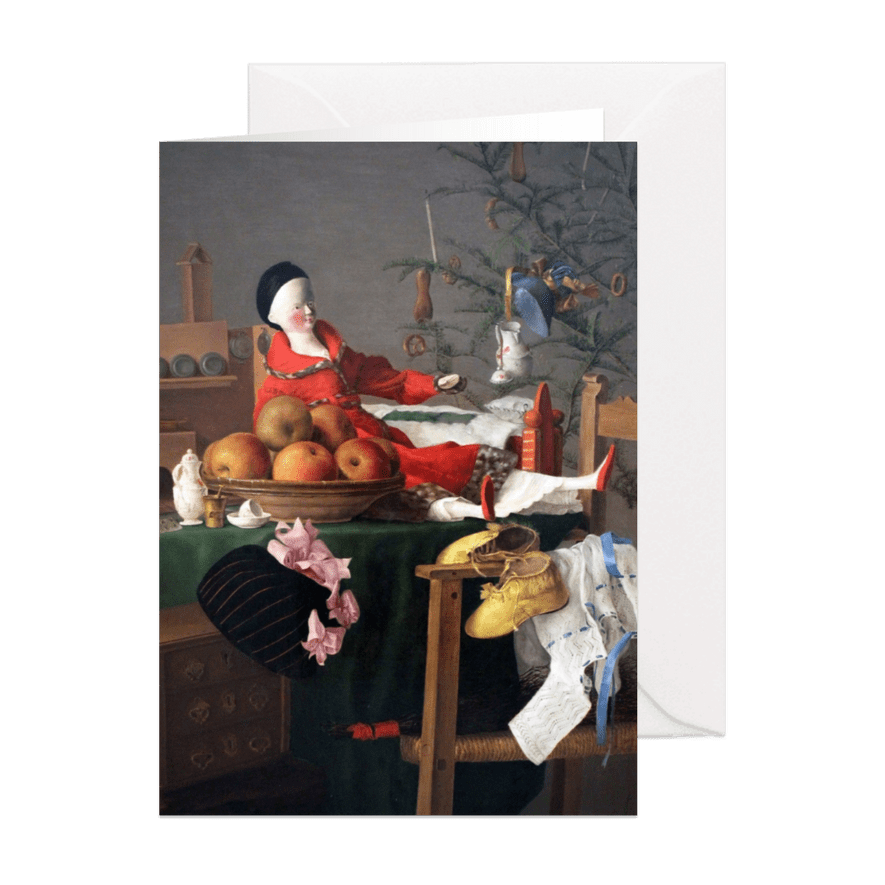 Kunstkaart van Ernst Berlach. Kerstfeest met cadeautjes - Kaartimpressie