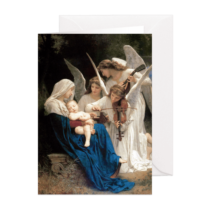 kunstkaart William-Adolphe Bouguereau. Lied van de engelen - Kaartimpressie