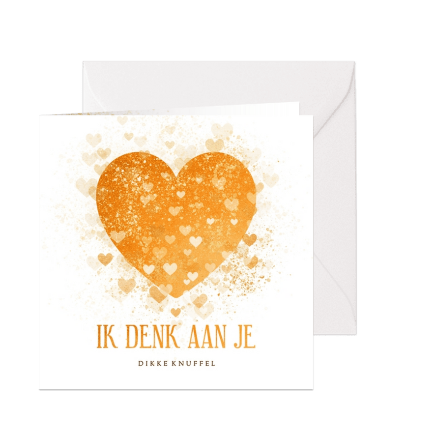 Liefdevolle kerstkaart groot hart Stichting ALS Nederland - Kaartimpressie