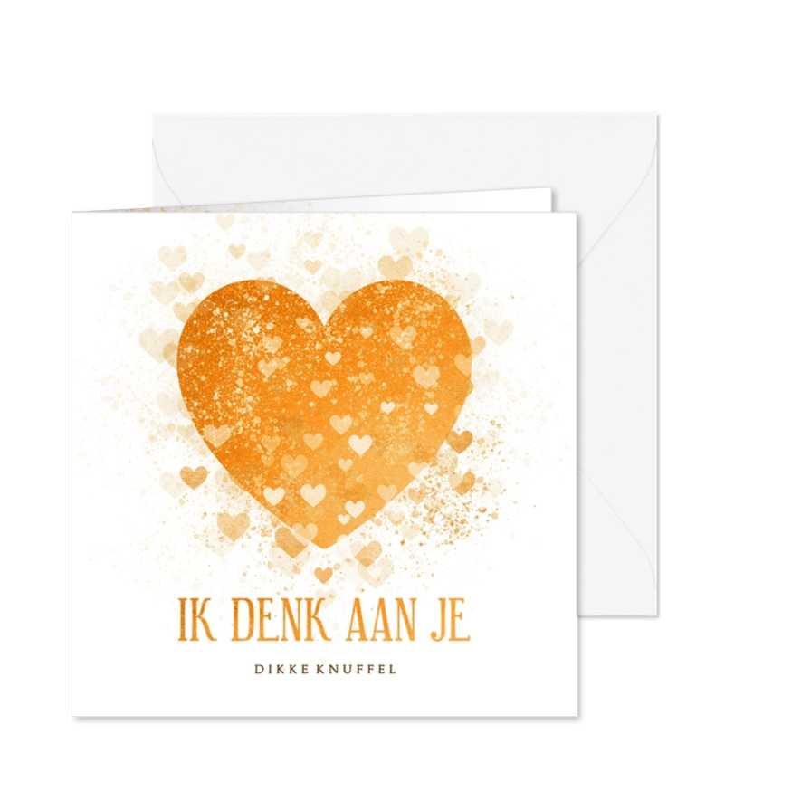 Liefdevolle kerstkaart groot hart Stichting ALS Nederland - Kaartimpressie