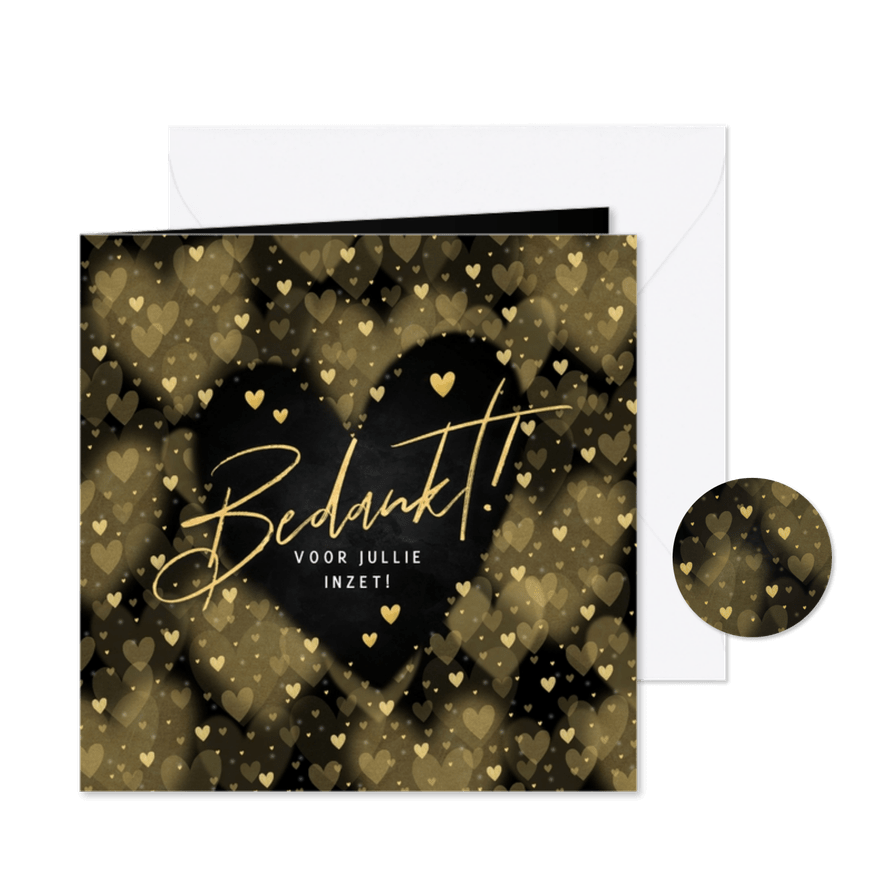Liefdevolle zakelijke kerstkaart bedankt voor jullie inzet! - Kaartimpressie