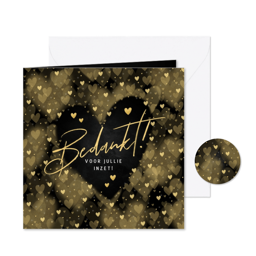 Liefdevolle zakelijke kerstkaart bedankt voor jullie inzet! - Kaartimpressie