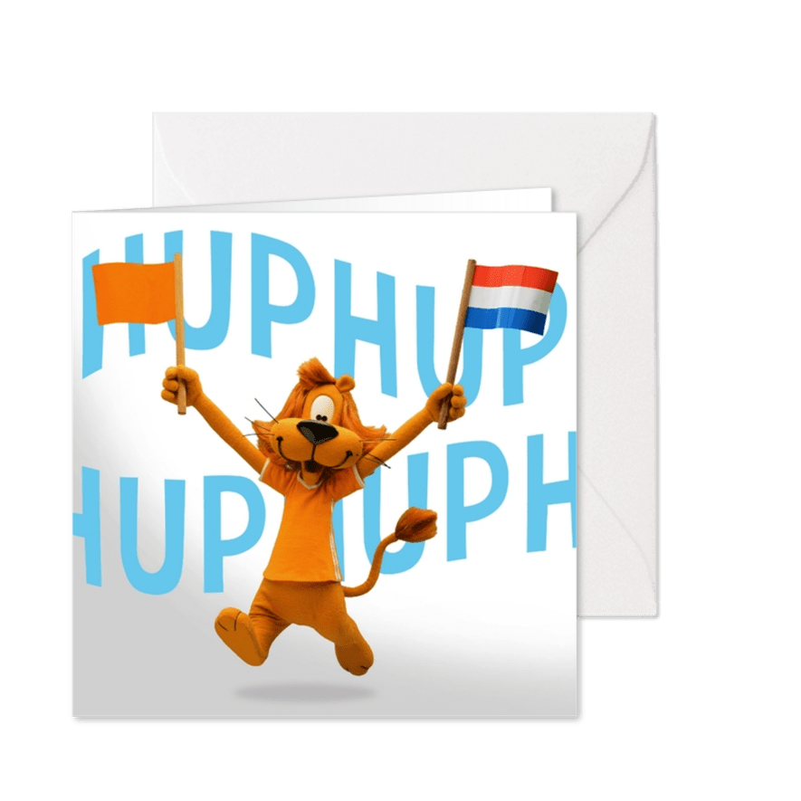 Loeki voetbal uitnodiging hup oranje - A - Kaartimpressie