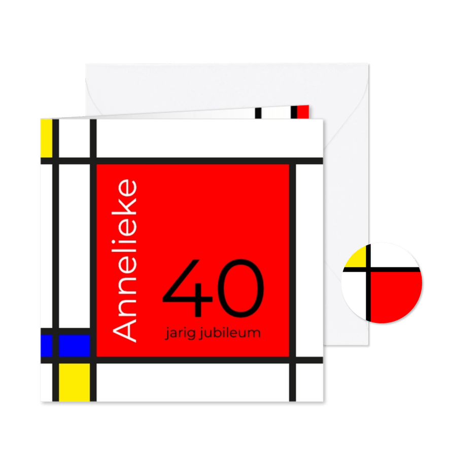 Mondriaan 40 jaar - Kaartimpressie