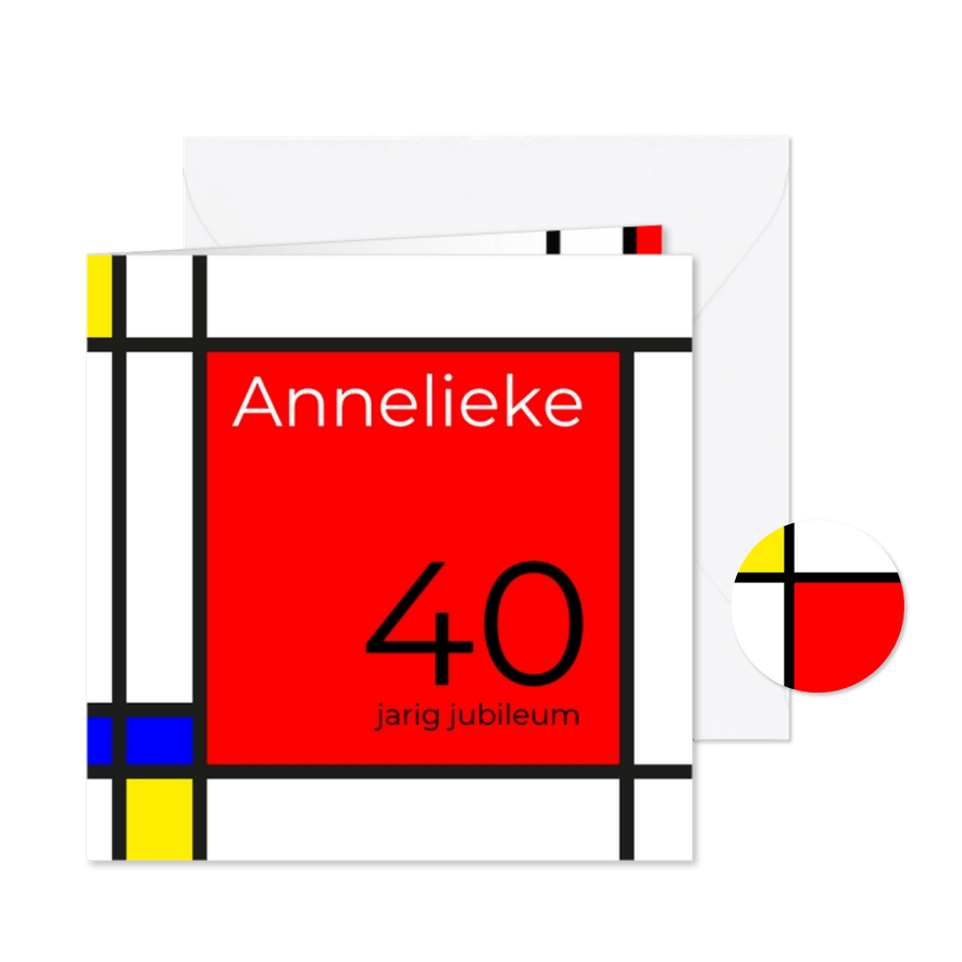 Mondriaan 40 jaar - Kaartimpressie