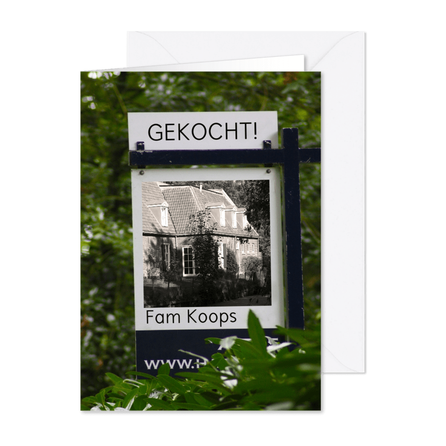 nieuw bord plaats foto en tekst - Kaartimpressie