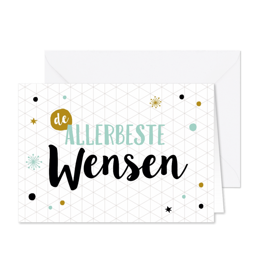 Nieuwjaarskaart geometrisch-PC - Kaartimpressie