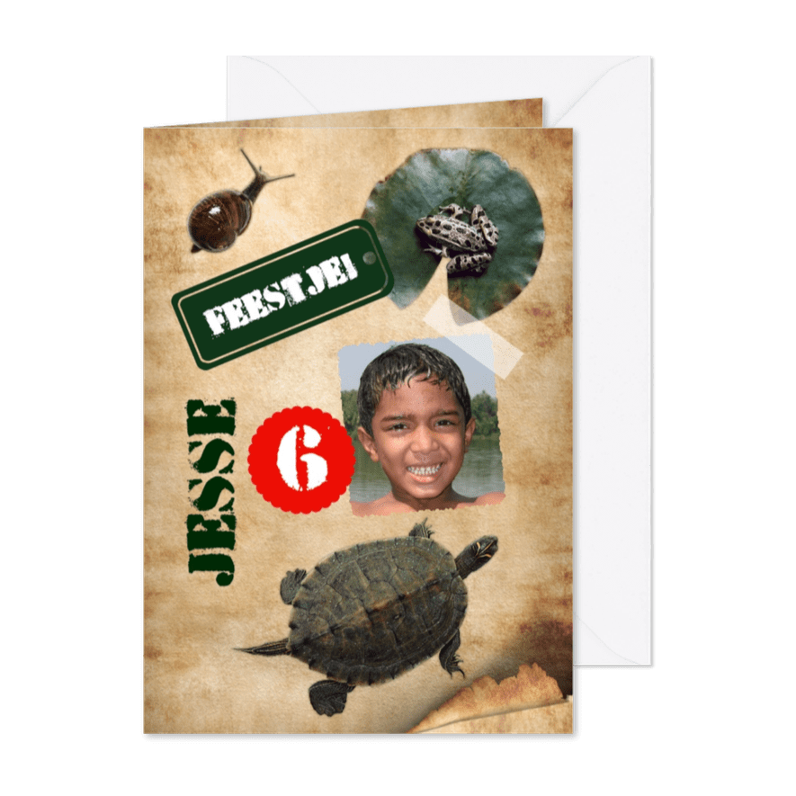 Reptielen kinderfeestje-isf - Kaartimpressie