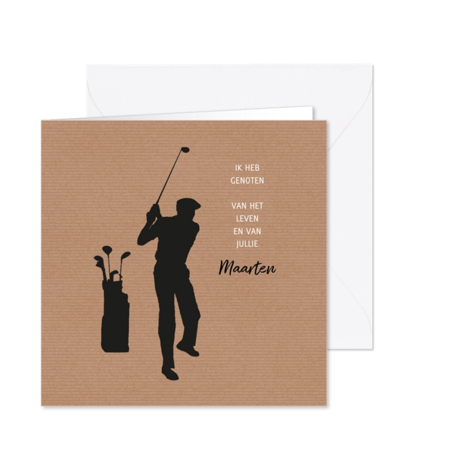 Rouw hobby golf - Kaartimpressie