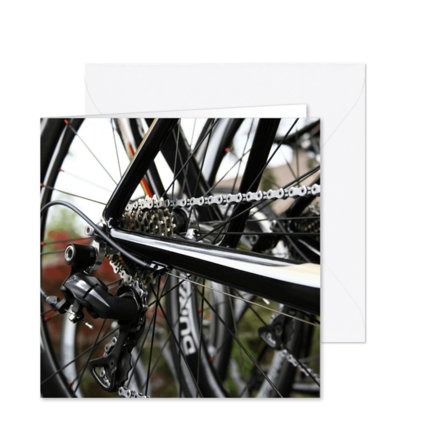 rouwkaart hobby fiets - Kaartimpressie
