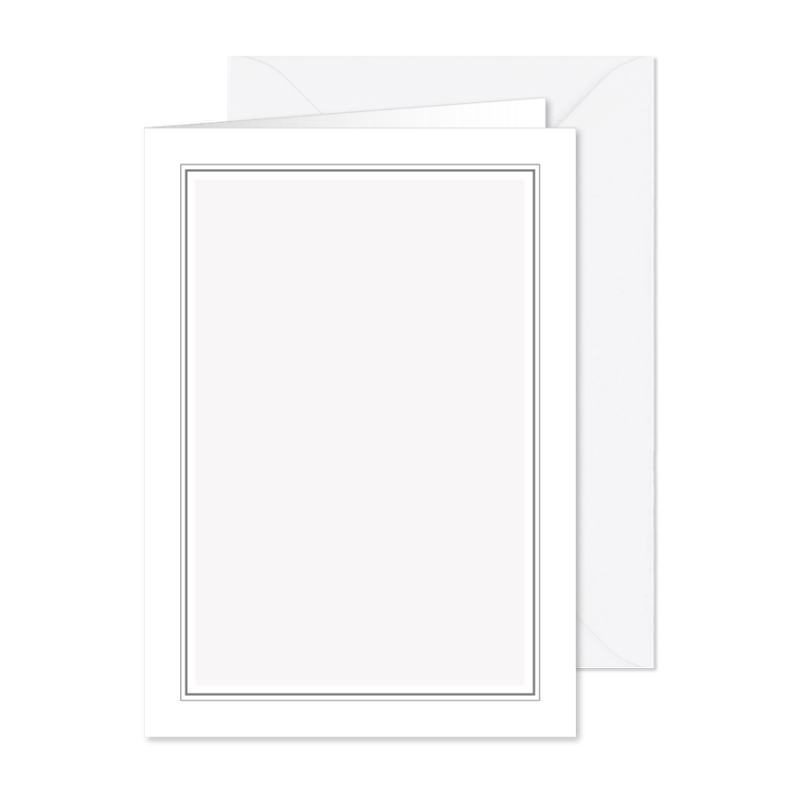 Rouwkaart met zwarte rouwrand - Kaartimpressie