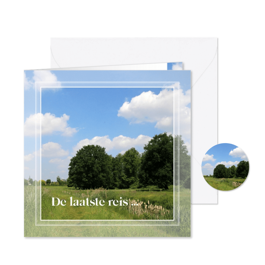 rouwkaart natuur - Kaartimpressie
