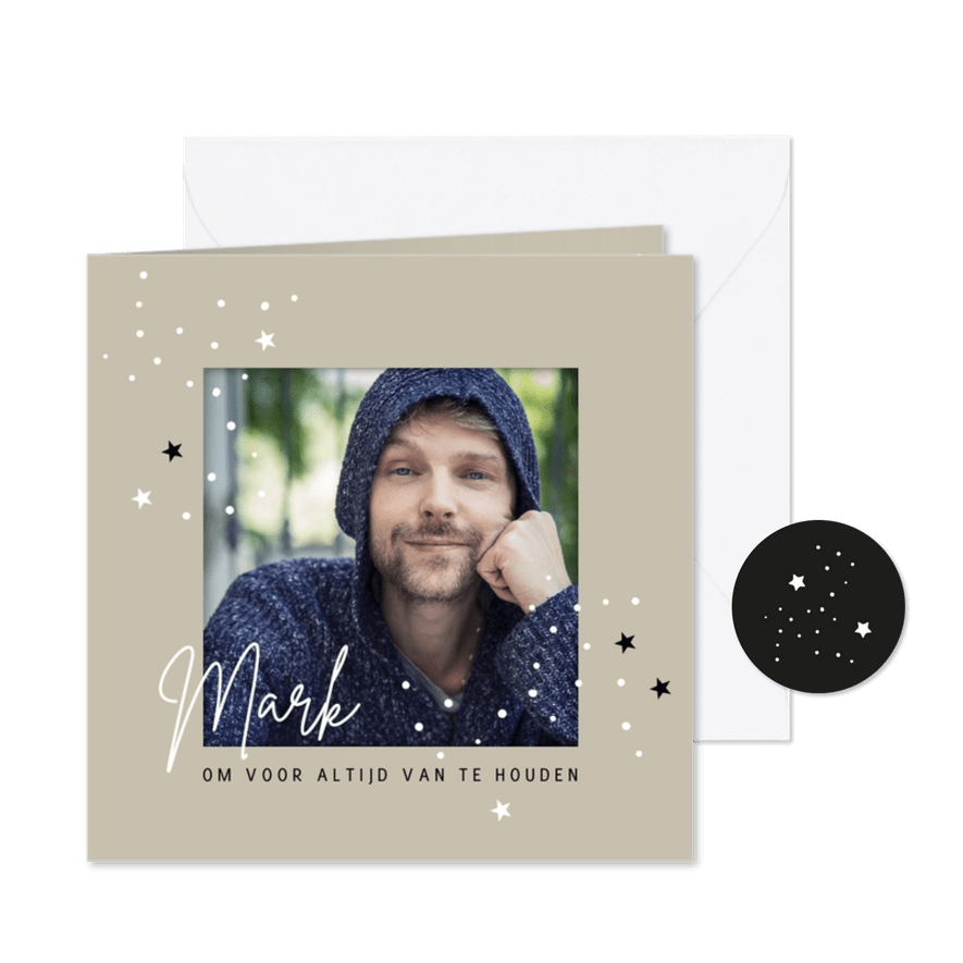 Rouwkaart om voor altijd van te houden - Kaartimpressie