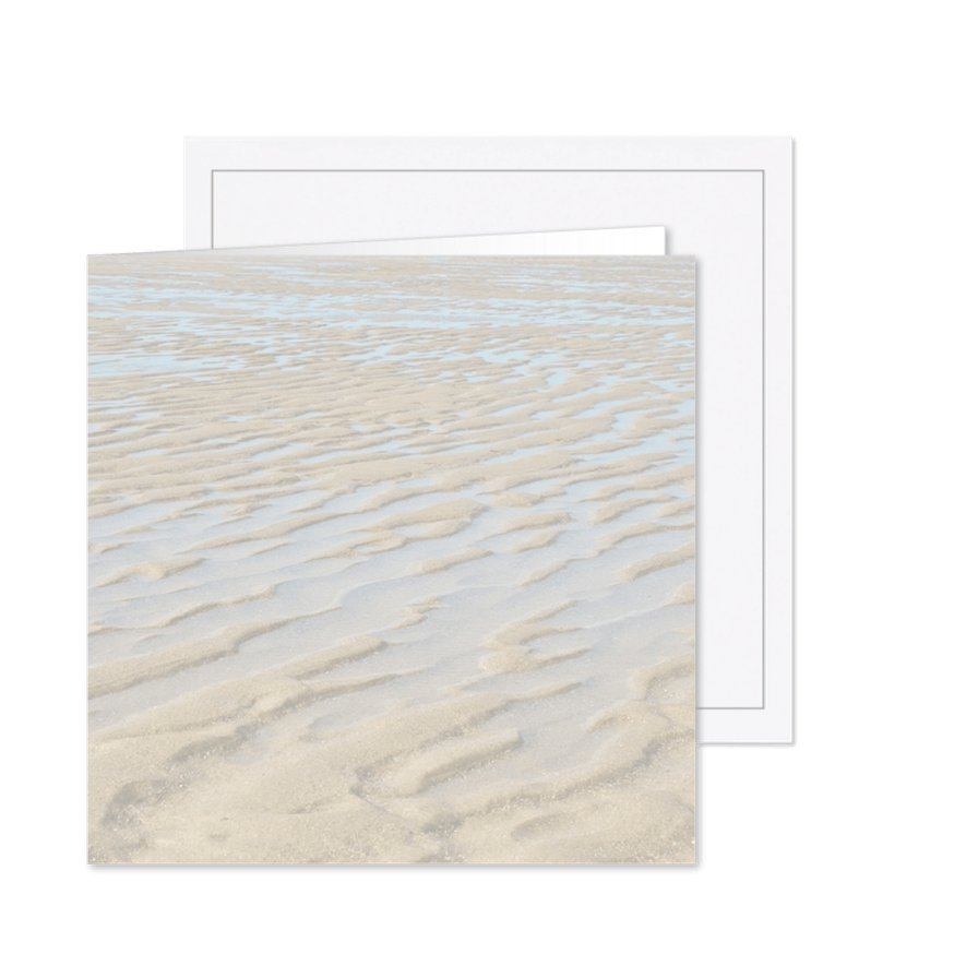 Rouwkaart strand - Kaartimpressie