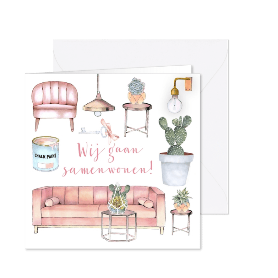 Samenwonen hippe meubels - Kaartimpressie