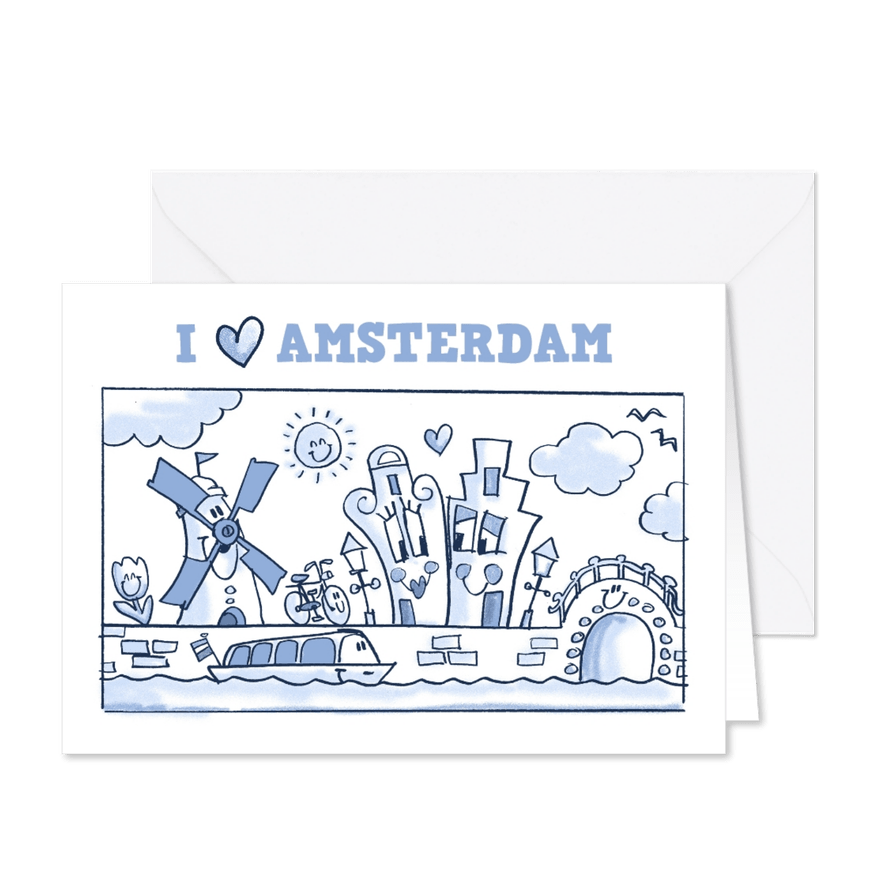 Samenwonen in delfts blauw A - Kaartimpressie
