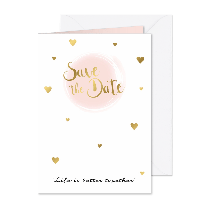 Save the date kaart 3 - WW - Kaartimpressie