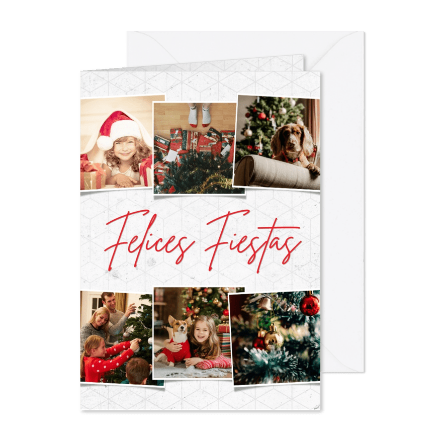 Spaanse kerstkaart met veel foto's - Kaartimpressie