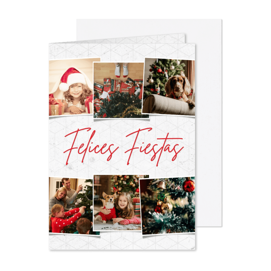 Spaanse kerstkaart met veel foto's - Kaartimpressie