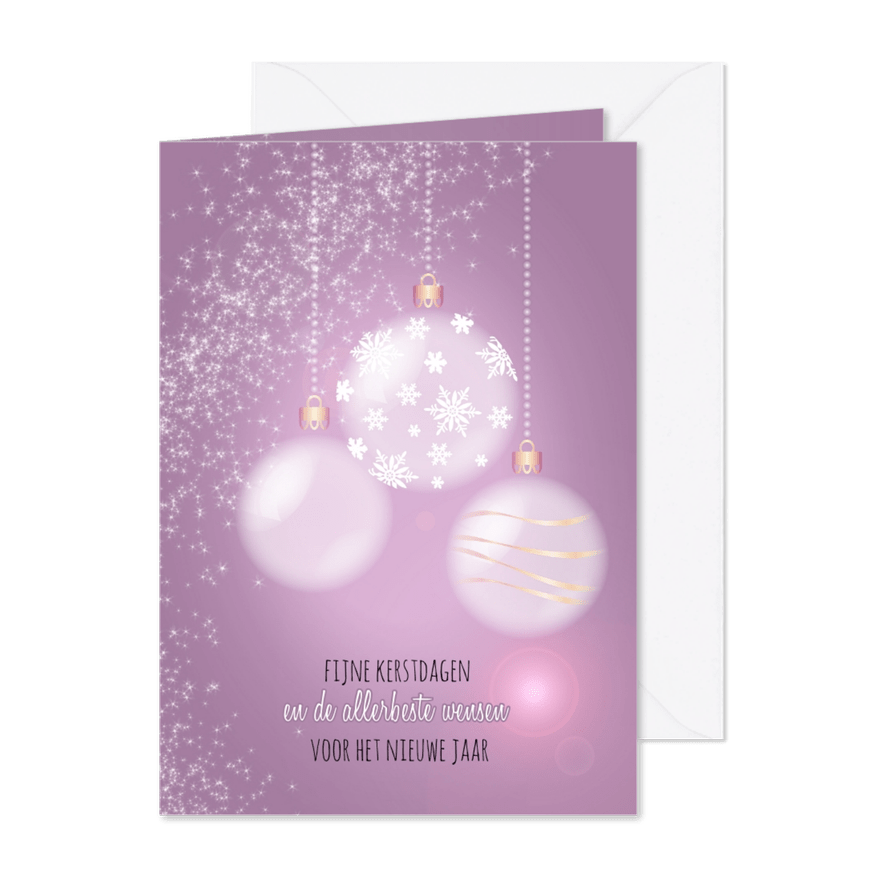 Sprankelende kerst rose - Kaartimpressie