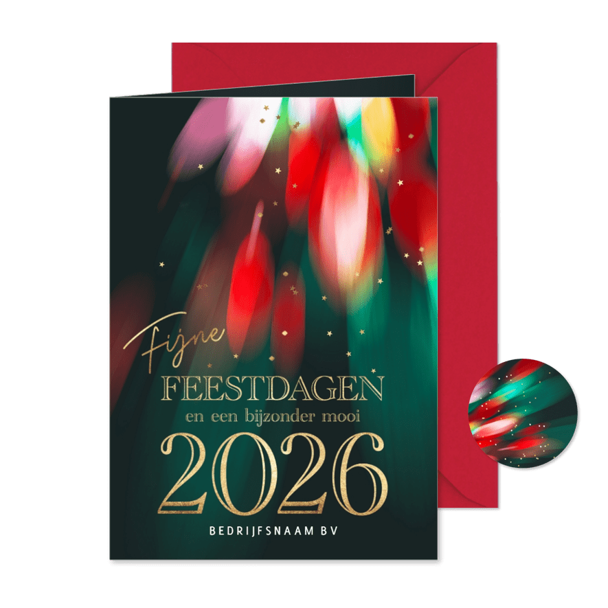 Stijlvolle zakelijke kerstkaarten 2026 - Kaartimpressie