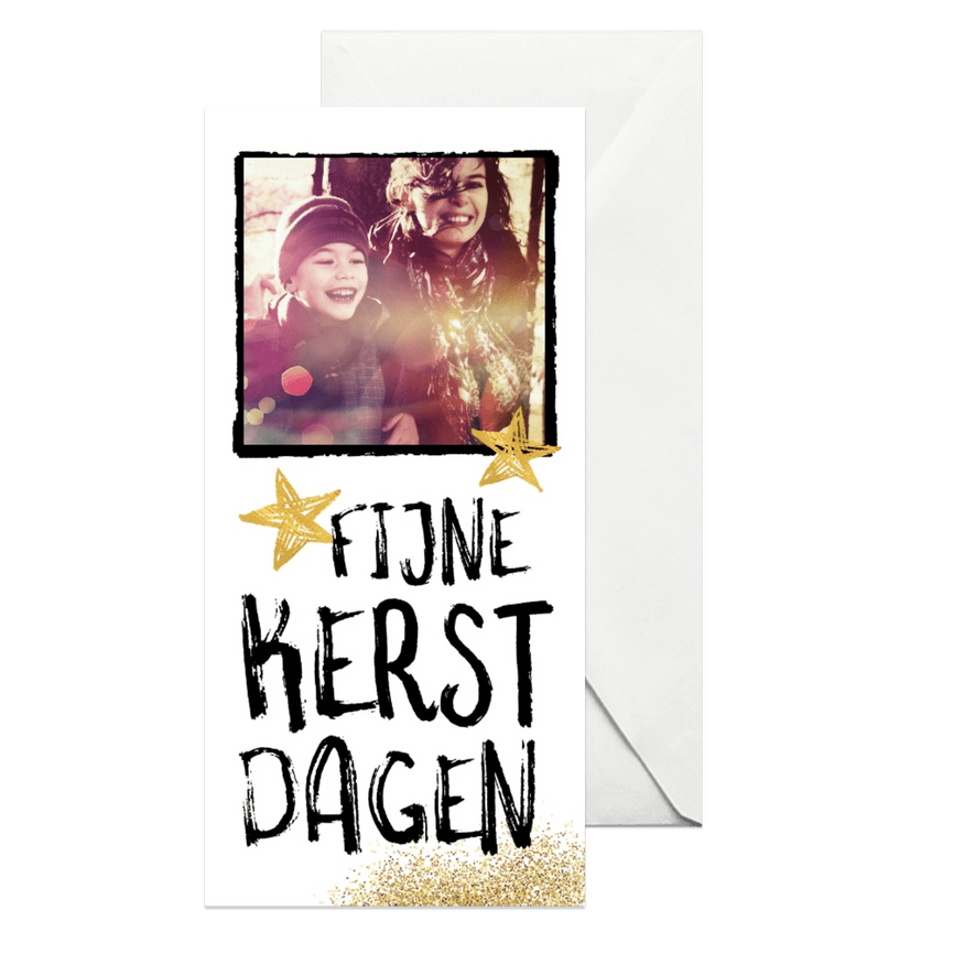 Stoere fotokerstkaart kwaststreken - Kaartimpressie