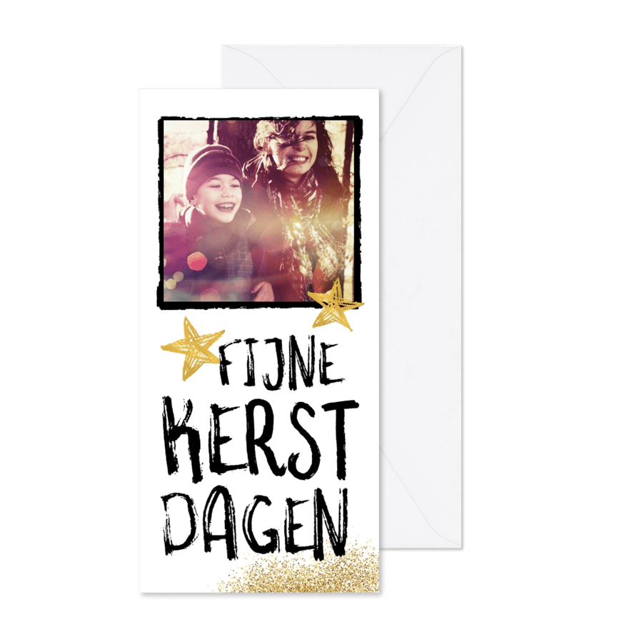 Stoere fotokerstkaart kwaststreken - Kaartimpressie