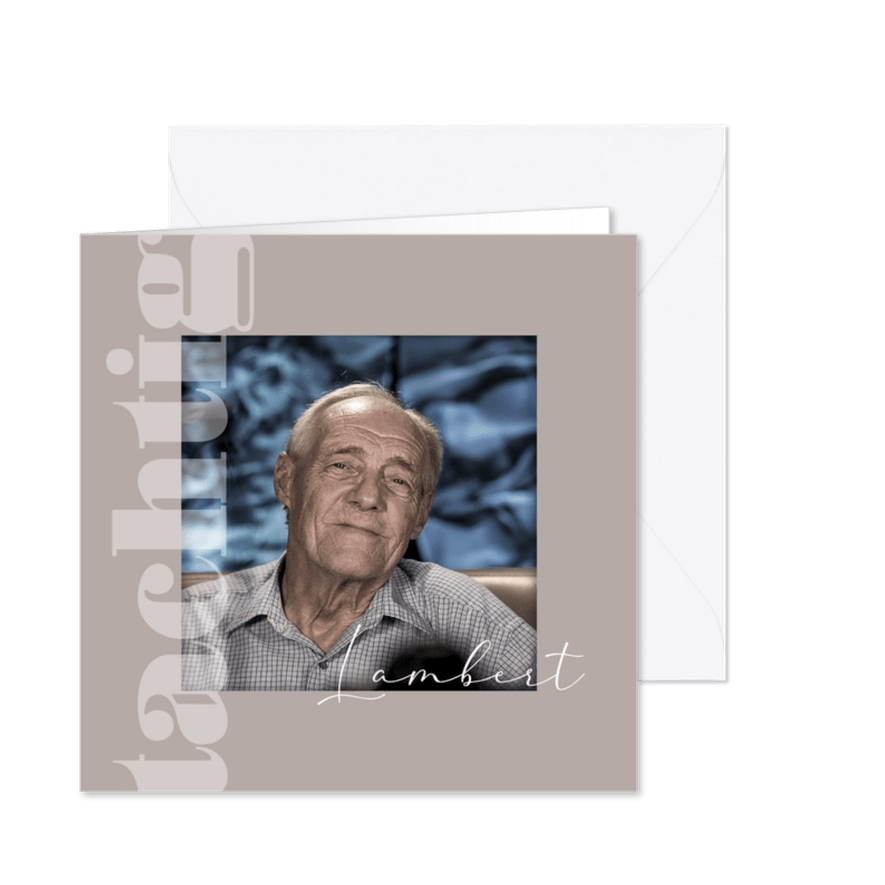 tachtig jaar - Kaartimpressie