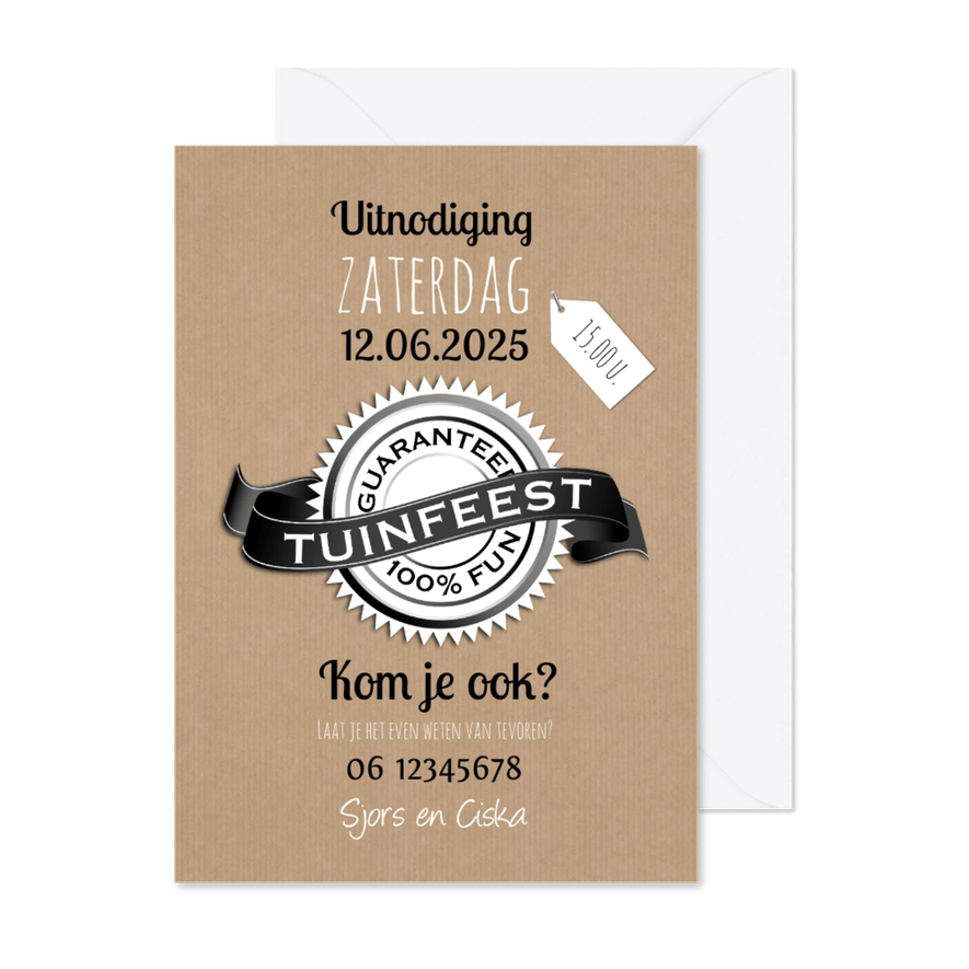 Tuinfeest 100% fun-isf - Kaartimpressie