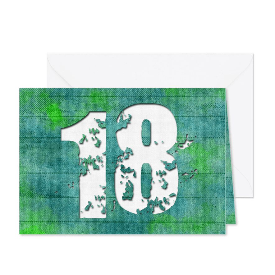 Uitnodiging 18 jaar - Kaartimpressie