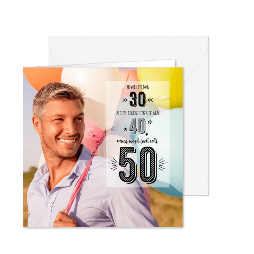 Uitnodiging 50 Abraham/Sarah - Kaartimpressie