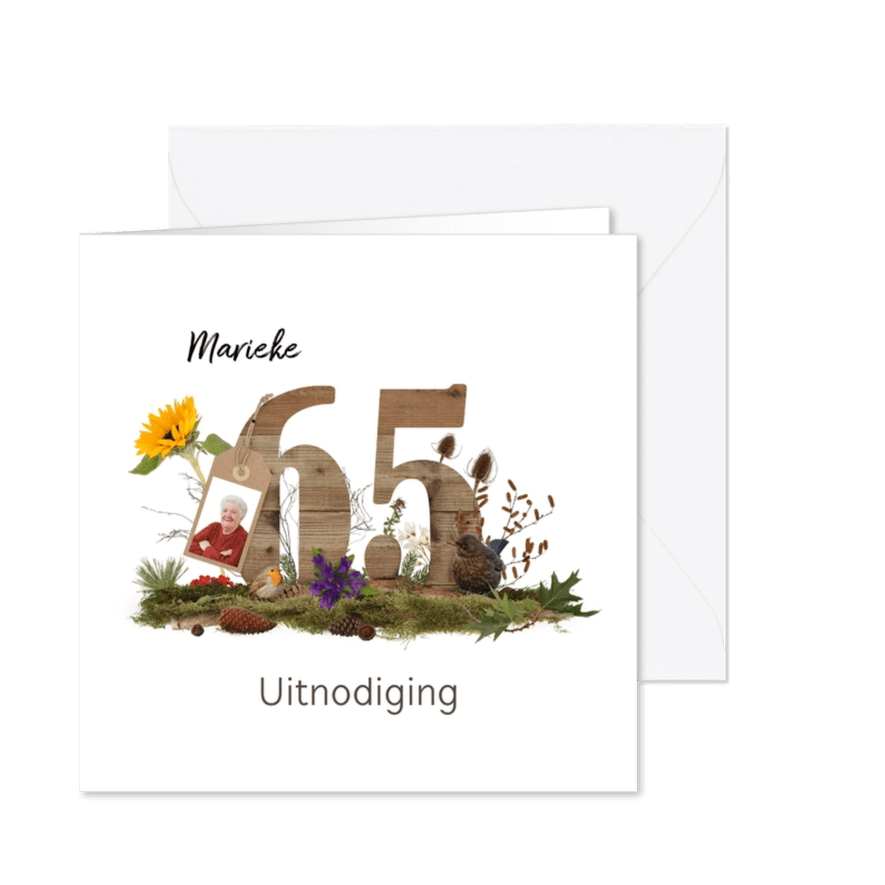 Uitnodiging 65 bos en heide - Kaartimpressie