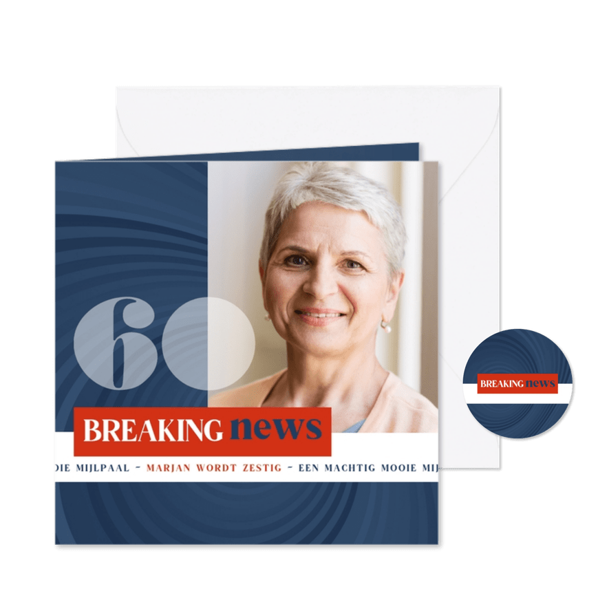 Uitnodiging breaking news 60 - Kaartimpressie