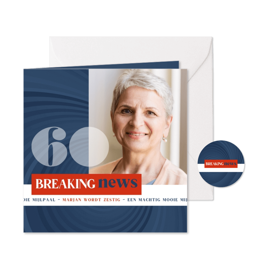 Uitnodiging breaking news 60 - Kaartimpressie