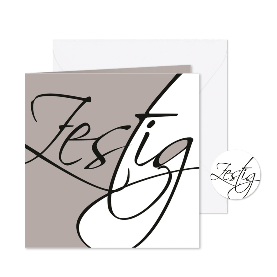 uitnodiging diamanten huwelijk - Kaartimpressie