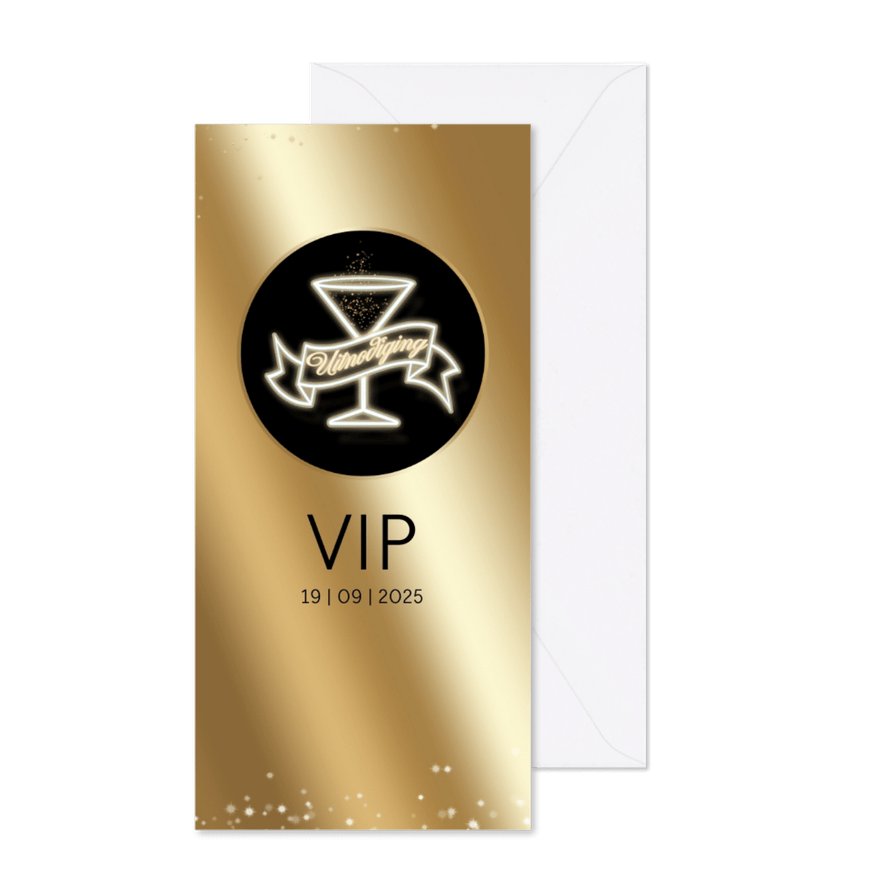 Uitnodiging Golden Ticket RB - Kaartimpressie