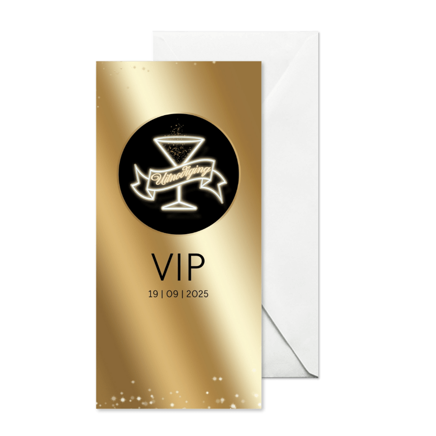 Uitnodiging Golden Ticket RB - Kaartimpressie