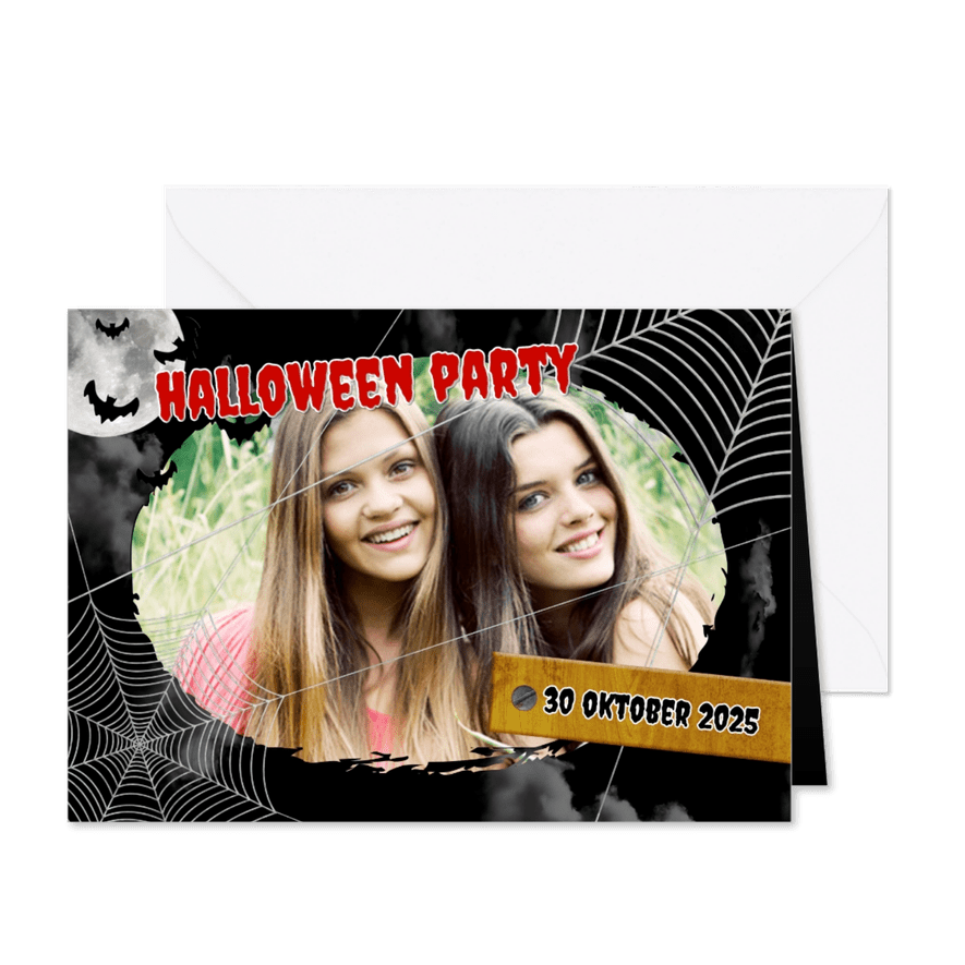 Uitnodiging Halloween feest Foto - Kaartimpressie