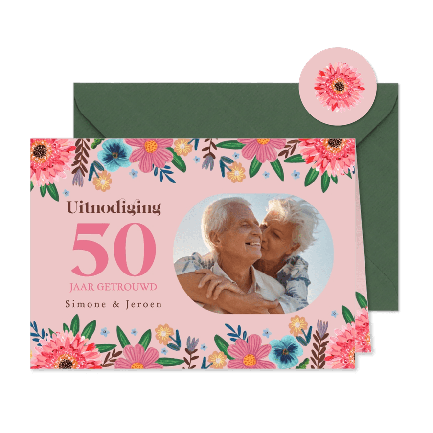 Uitnodiging jubileum botanisch lente - Kaartimpressie