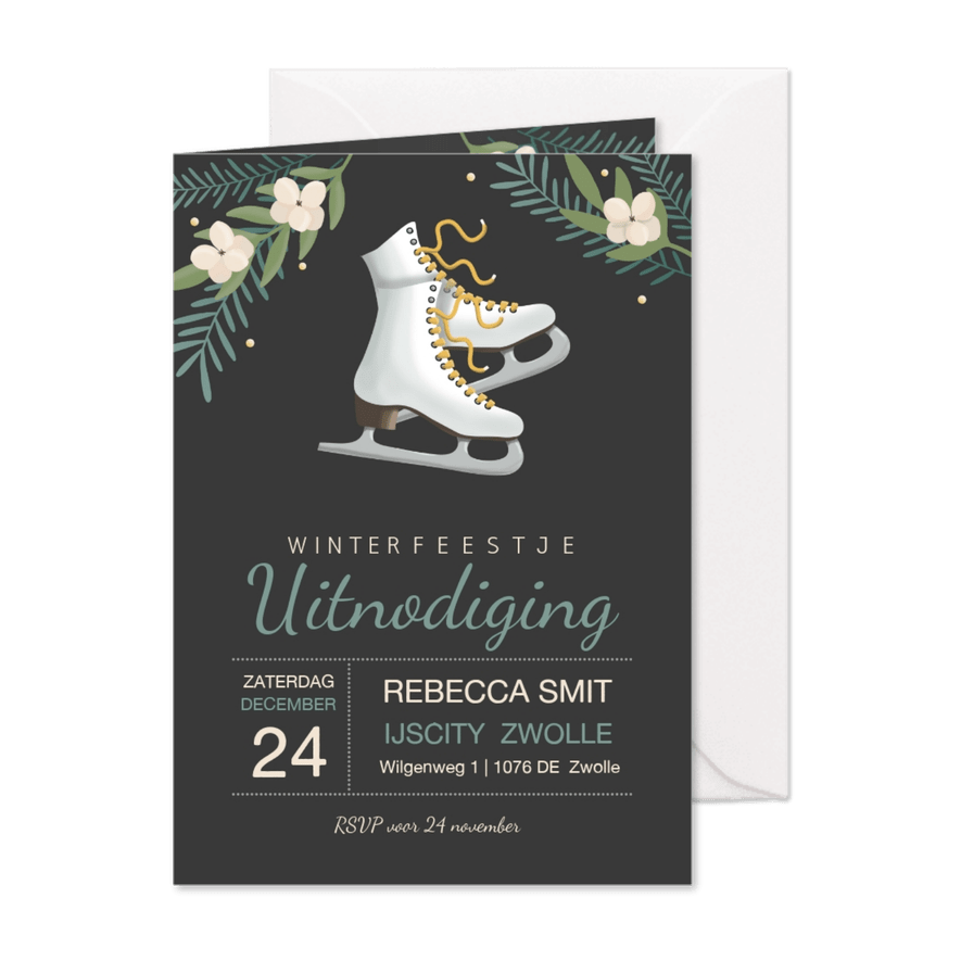 Uitnodiging winterfeest  - Kaartimpressie