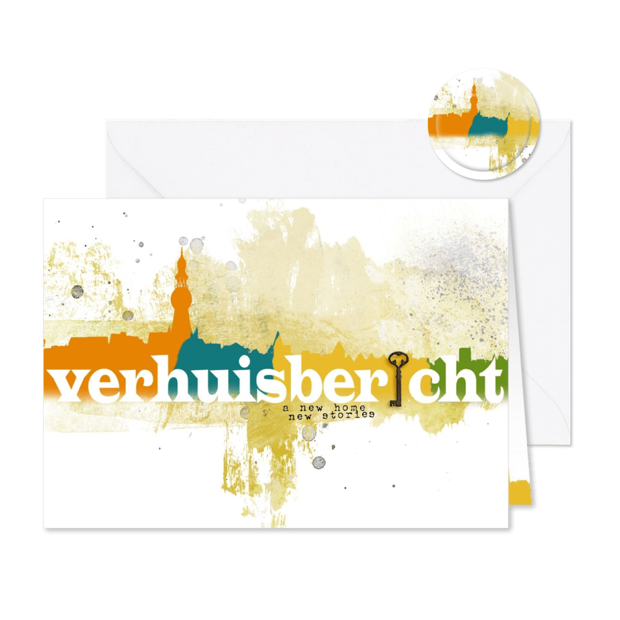 Verhuiskaart bericht new home - Kaartimpressie