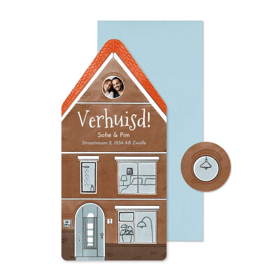 Verhuiskaart jaren 30 woning huisvorm  - Kaartimpressie
