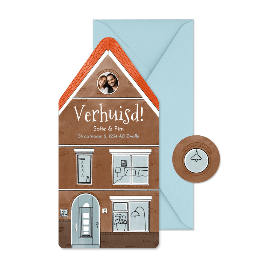 Verhuiskaart jaren 30 woning huisvorm  - Kaartimpressie