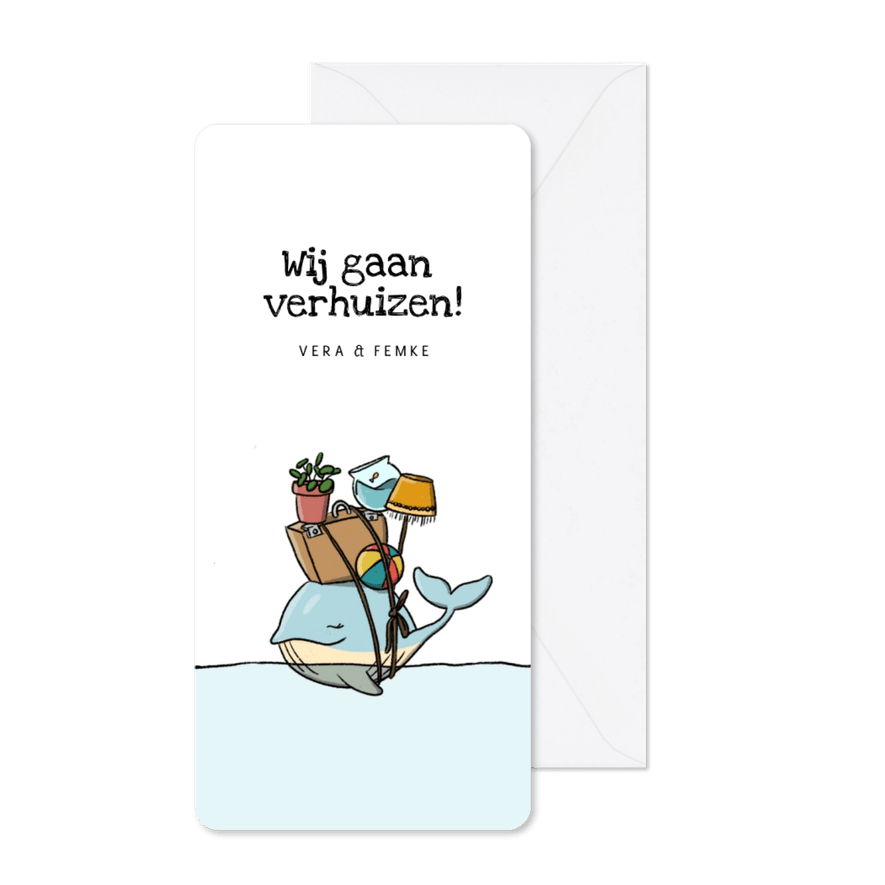 Verhuiskaart walvis - Kaartimpressie