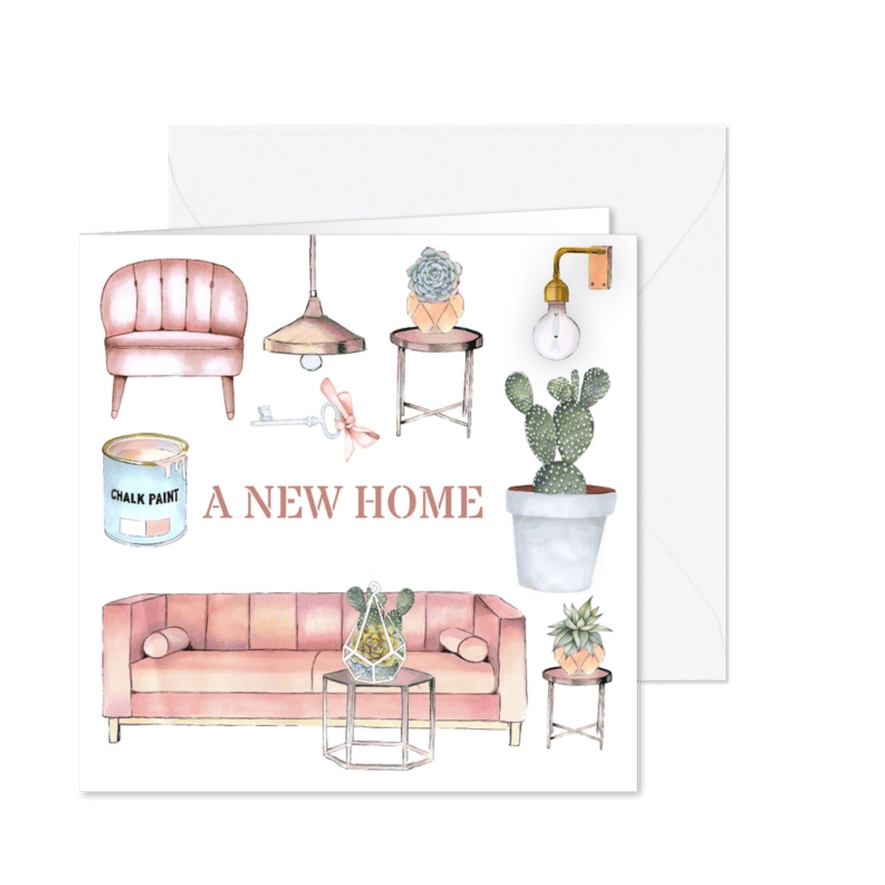 Verhuizen trendy meubels - Kaartimpressie