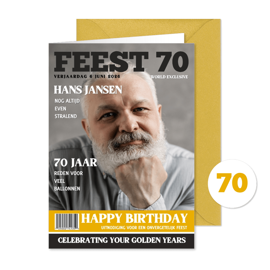 Verjaardag Feest 70 jaar tijdschrift - Kaartimpressie