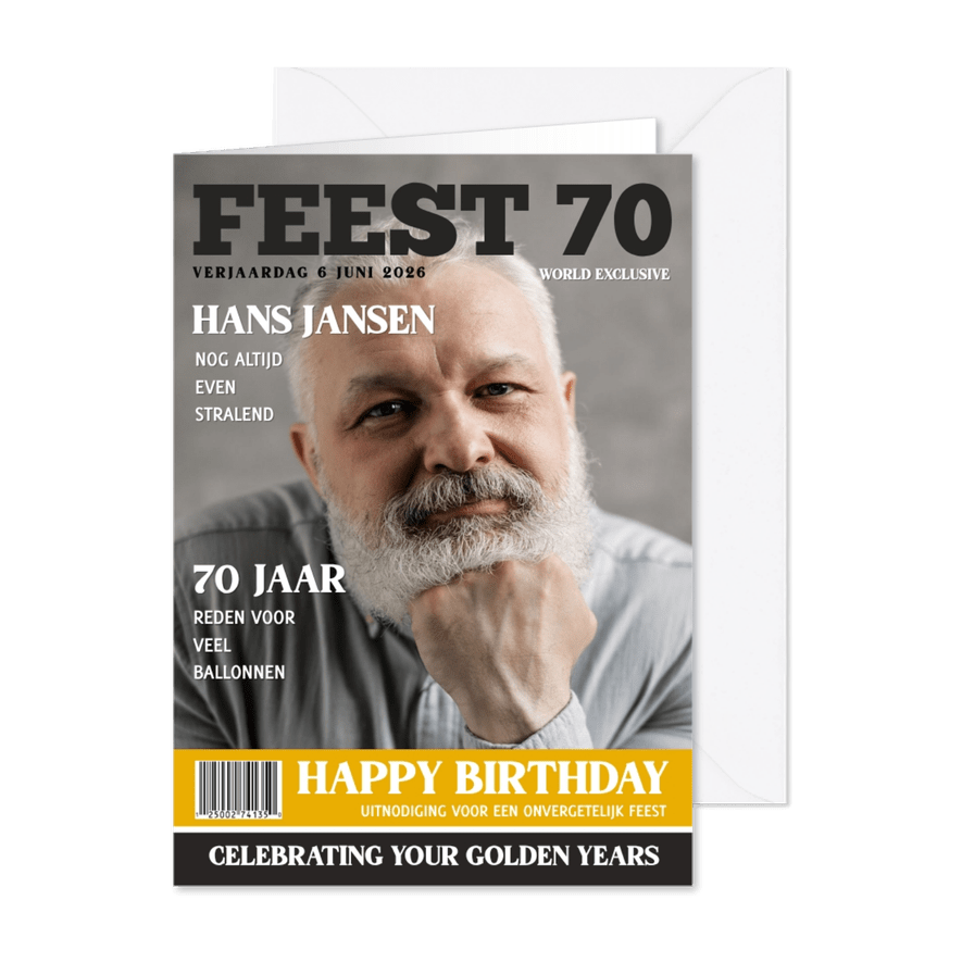 Verjaardag Feest 70 jaar tijdschrift - Kaartimpressie