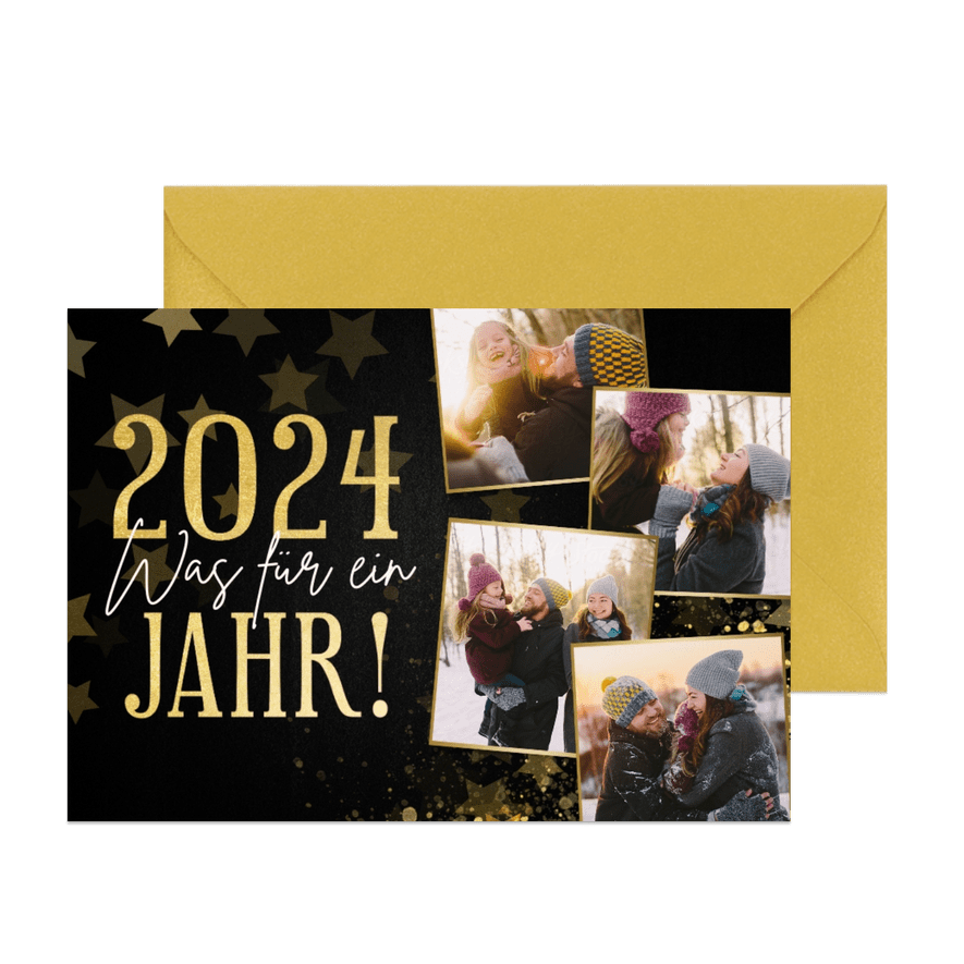 Wat een jaar foto recensie - Kerstkaart 2024 - Kaartimpressie