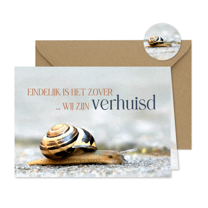 Wij verhuizen - eindelijk is het zover - Kaartimpressie